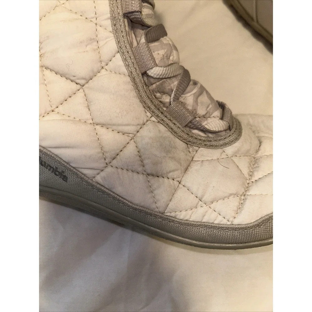 Columbia minx mid ll Stone cream‎ quilted winter boot women's size 8.5